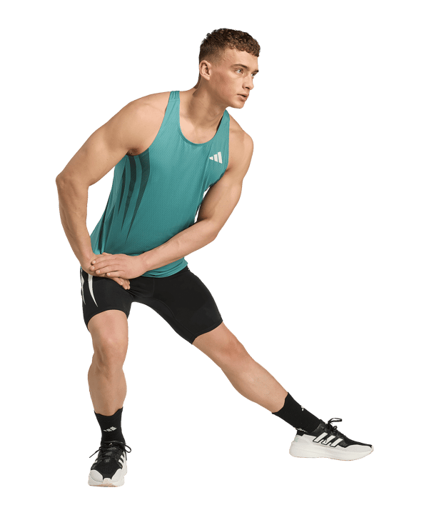 adidas Adizero Archive Running T-Shirt Blau - blau