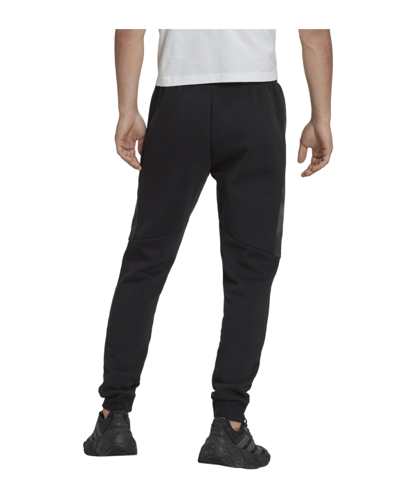 adidas Essentials Camo Print Fleece Hose Schwarz - schwarz