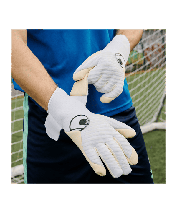 uhlsport FM Cybertec Absolutgrip HN Pro #400 Guanti da portiere Bianco C60 - bianco