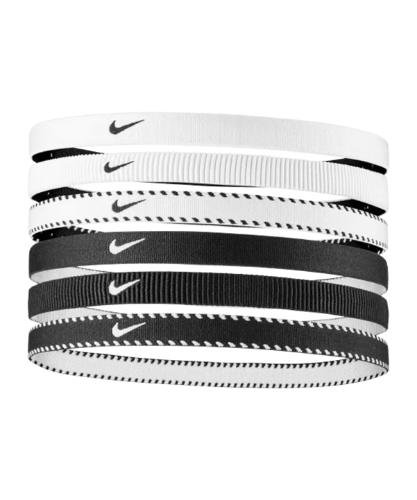 Nike Flex Classic 6PK Fascia per capelli Bílá C189 - bianco