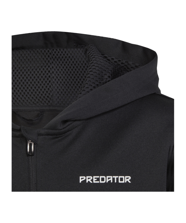 adidas Predator Kapuzenjacke Kids Schwarz - schwarz