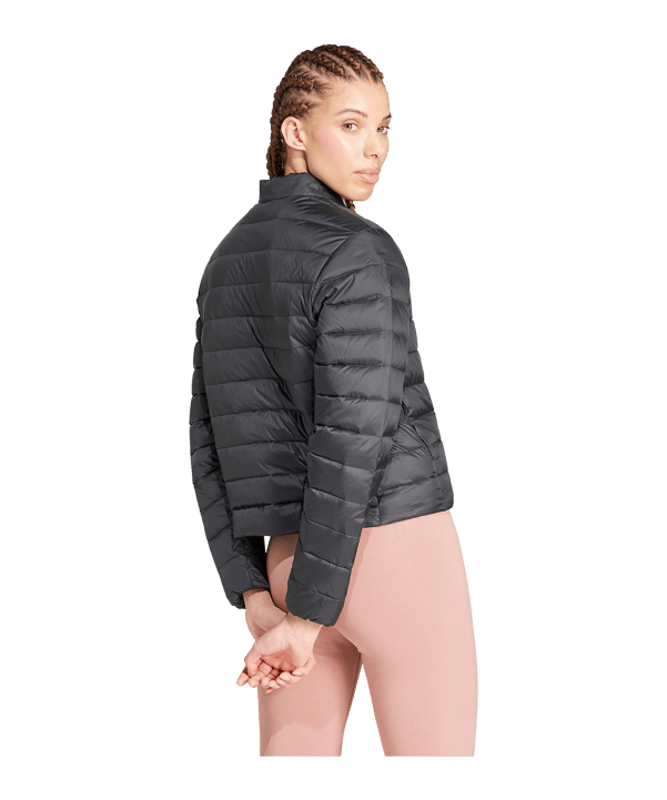 adidas Helionic Light Down Jacke Damen Schwarz - schwarz