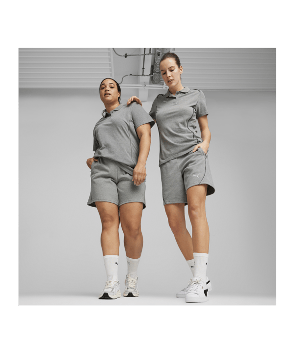 PUMA teamFINAL Casuals Poloshirt Damen Grau F06 - grau