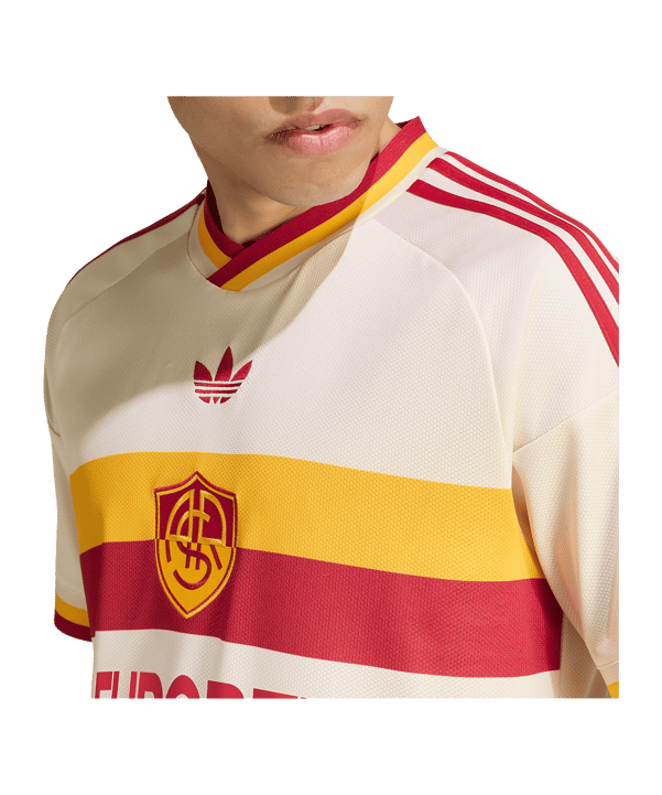 adidas AS Rom Trikot Away 2026/2027 Weiß - weiss
