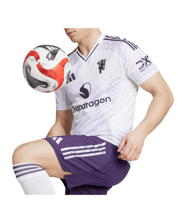 adidas Manchester United Authentic Trikot Away 2025/2026 Weiß - weiss
