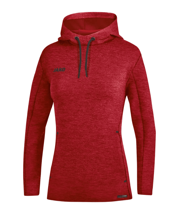 JAKO Premium Basic Sweatshirt à capuche Femmes Rouge C001 - rouge