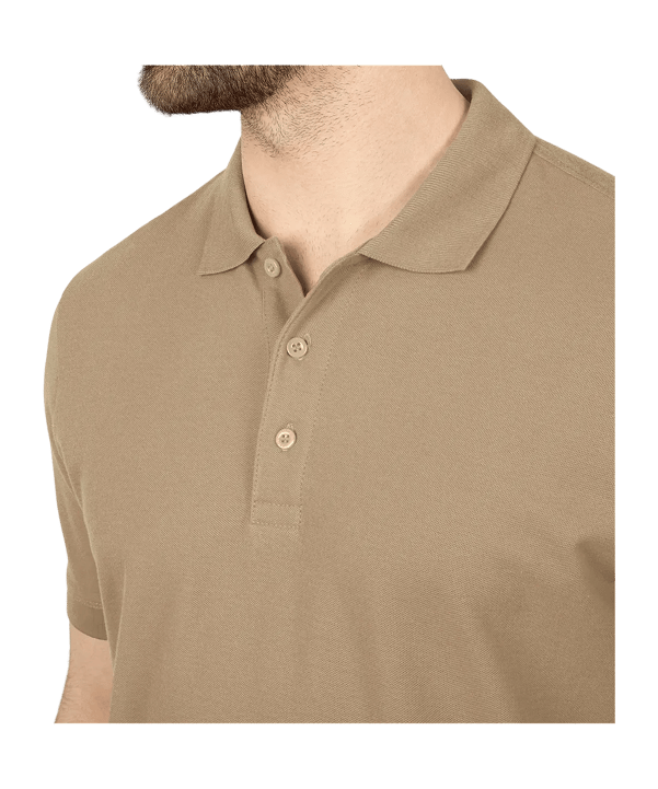 JAKO Organic Polo Shirt Beige F380 - braun