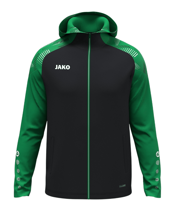 JAKO Sonic Kapuzenjacke Kids Schwarz F827 - schwarz