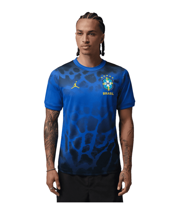Nike CBF Brasilien Academy Prematch T-Shirt WM 2026 Blau F405