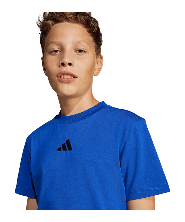 adidas T-Shirt Kids Blau - blau