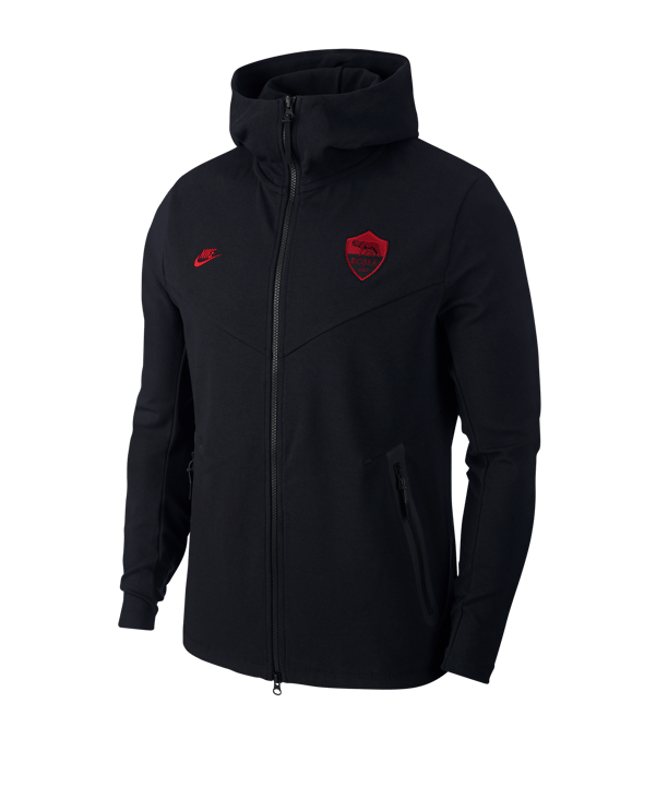 Nike AS Rom Tech Kapuzenjacke CL Schwarz F014 - schwarz
