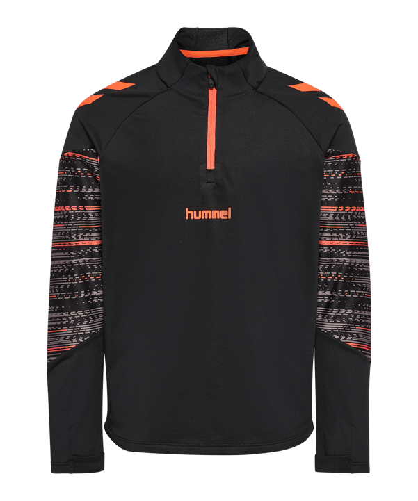 Hummel Blaze Pro Trg Half Zip Sweatshirt Kids Schwarz F2442 - schwarz