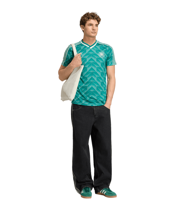 adidas DFB Germania Bringback 1990 Maglietta Away Verde - verde