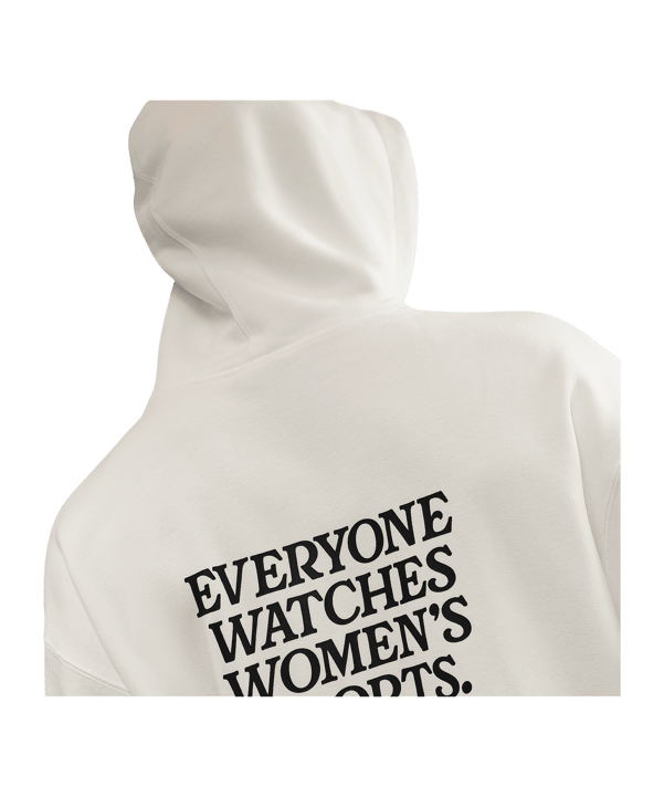 Nike Everyone Watches Womens Sports Hoody Beige F133 - beige