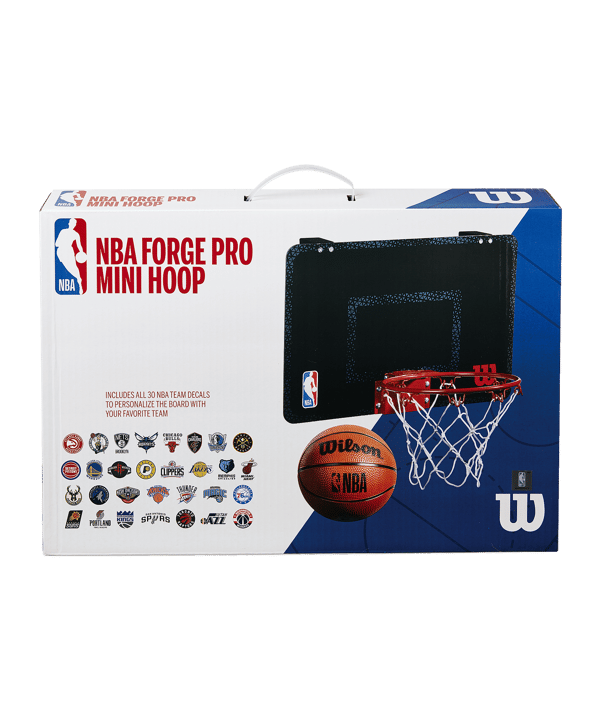 Wilson NBA Forge Mini Hoop Mini Panier De Basket Noir - noir