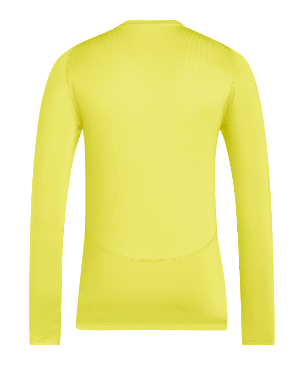 adidas Techfit Longsleeve Sous-Vêtements À Manches Longues Jaune - jaune