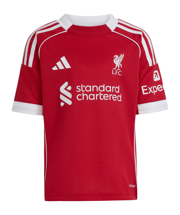 adidas FC Liverpool Trikot Set Home 2025/2026 Kids Rot - rot