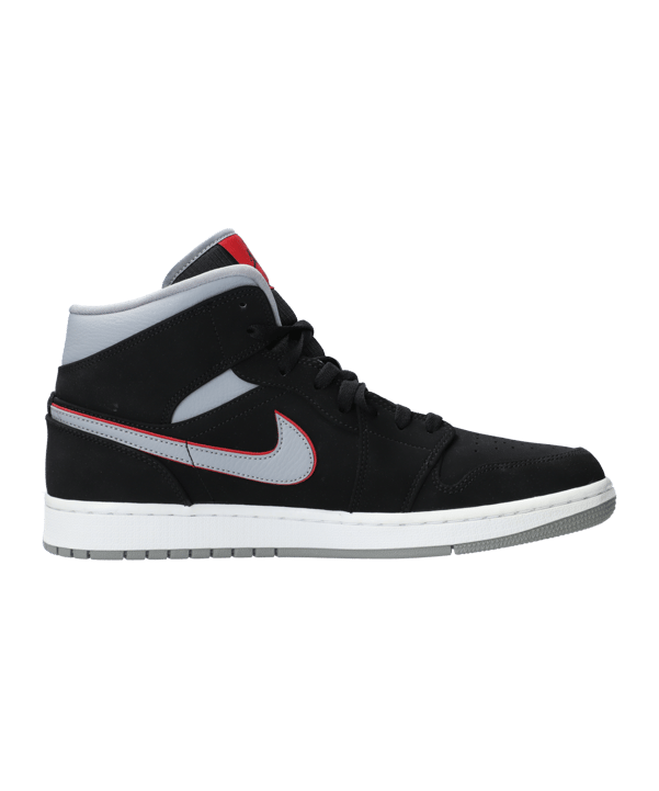 Jordan Air 1 Mid Sneaker Schwarz Grau F060 - schwarz