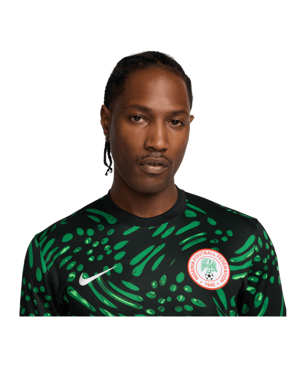 Nike Nigeria Trikot Away 2024 Schwarz F010 - grau