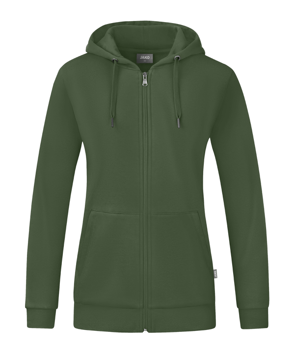 JAKO Organic Kapuzenjacke Damen Grün F240 - gruen