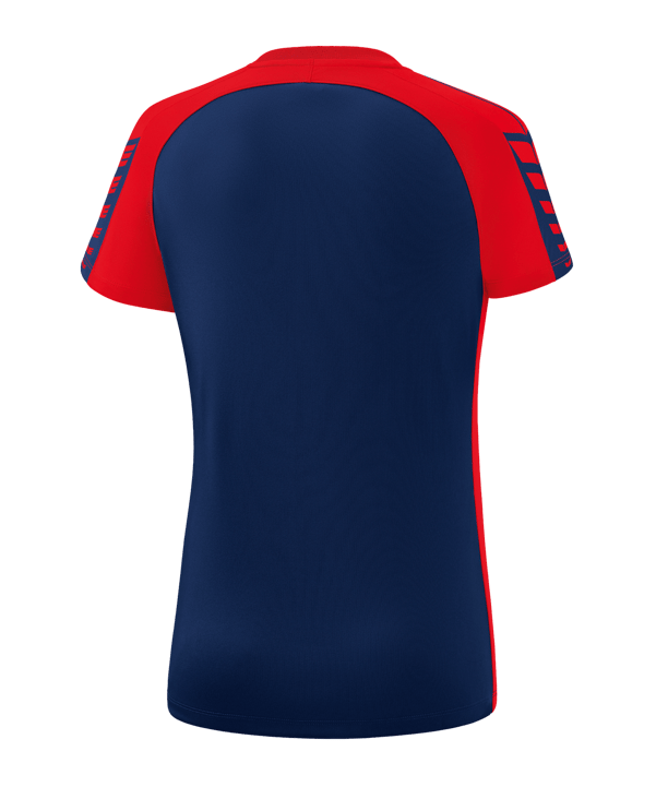 Erima Six Wings T-Shirt Damen Dunkelblau Rot - blau