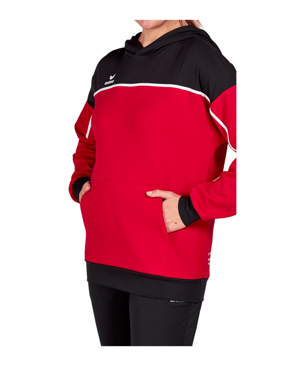 Erima Change by Hoody Damen Rot Schwarz