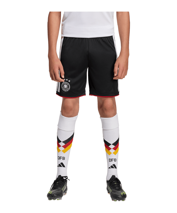 adidas DFB Deutschland Short Home WM 2026 Kids Schwarz - schwarz