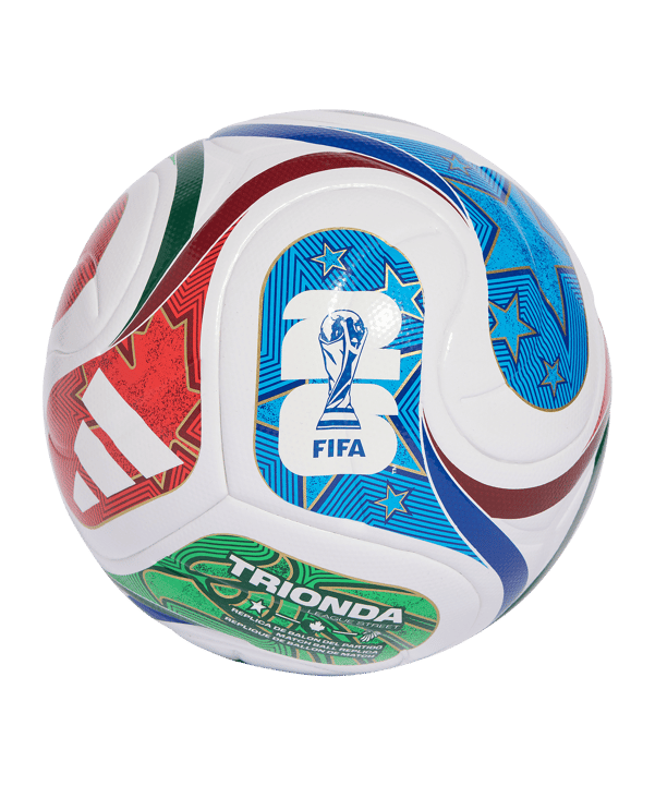 adidas World Cup 26 Trionda League 290g Light Ball Kids Weiß - weiss
