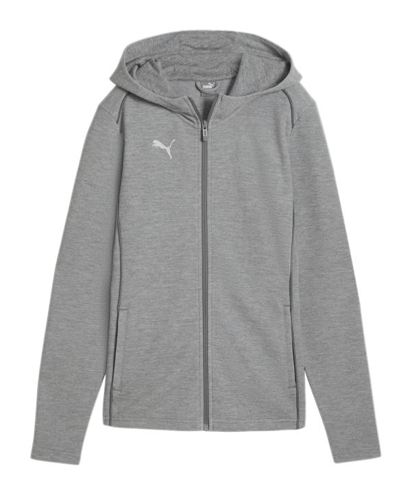 PUMA teamFINAL Casuals Kapuzenjacke Damen Grau F33 - grau