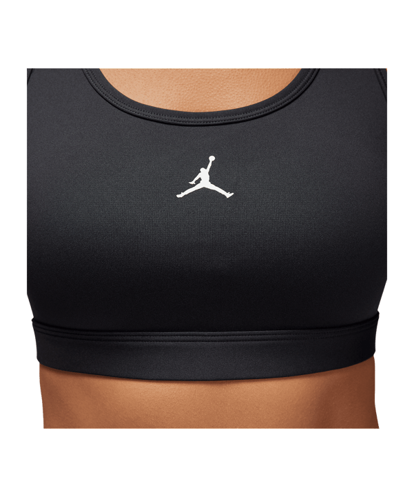 Jordan Sport Medium Support Jumpman Sport-BH Damen Schwarz F010 - grau