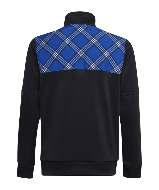 adidas Tiro Trainingsjacke Kids Schwarz Blau - schwarz