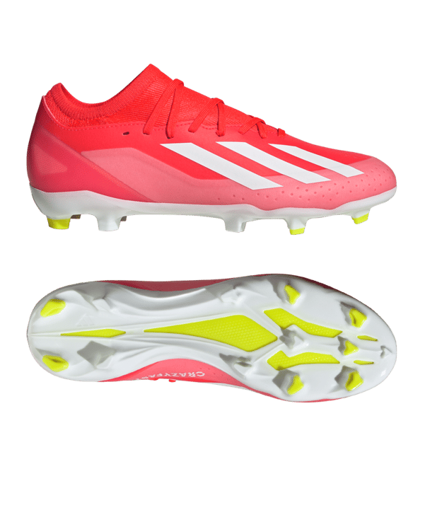 adidas X Crazyfast League FG Energy Citrus Rot Weiss Gelb - rot