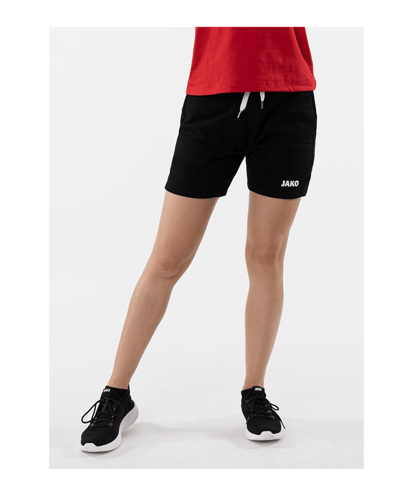 JAKO Base Short Damen Schwarz Weiss F08