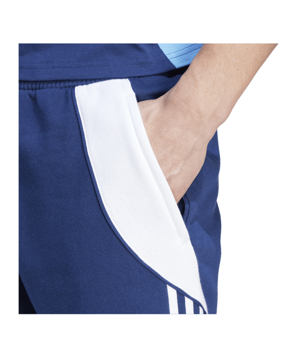 adidas Tiro 24 Short Dunkelblau Weiss - blau