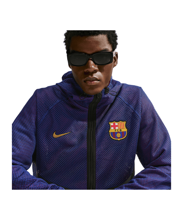 Nike FC Barcelone Anthem Veste Bleu C455 - bleu