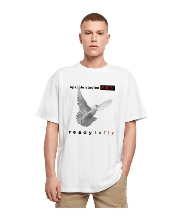 Mister Tee Ready To Fly Oversized T-Shirt Weiß - weiss