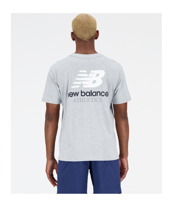 New Balance Athletics Remastered T-Shirt Grau FAG - grau