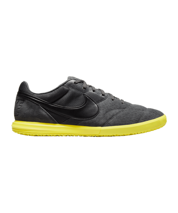 Nike Premier II Sala IC Grau Schwarz Gelb F007 - grau