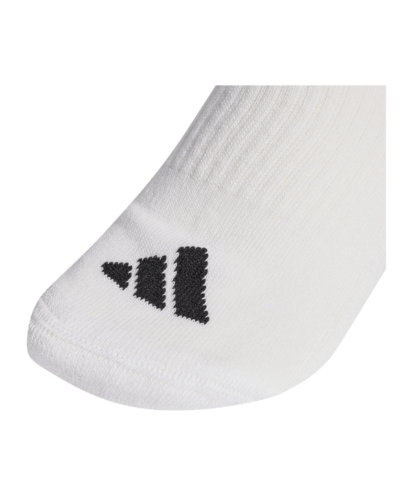 adidas 3 Stripes Crew 6er Pack Calze Bianco - bianco