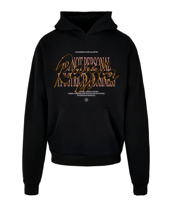 Mister Tee Razzia Oversized Hoody Schwarz - schwarz