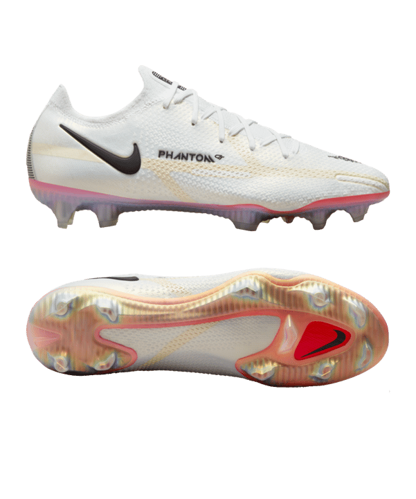 Nike Phantom GT2 Rawdacious Elite FG Weiss Schwarz F121 - weiss