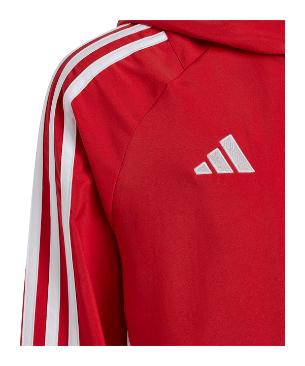 adidas Tiro 24 Windbreaker Kids Rot Weiss - rot