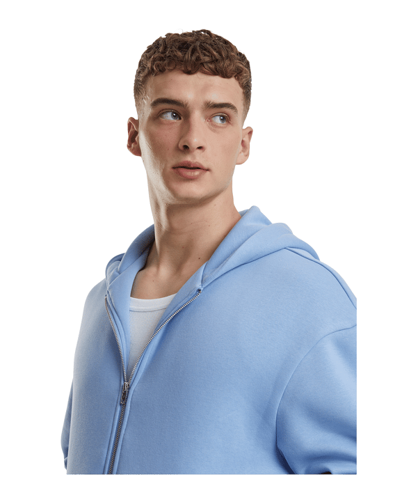 Urban Classic Fluffy Kapuzenjacke Blau - blau