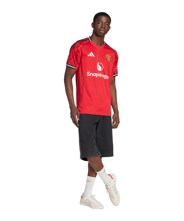 adidas Manchester United Trikot Home 2025/2026 Rot - rot
