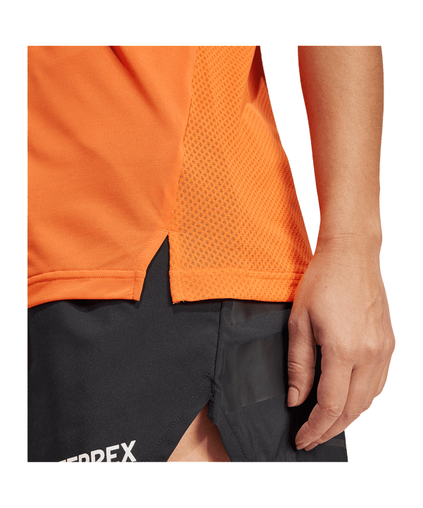 adidas T-Shirt Damen Orange - orange