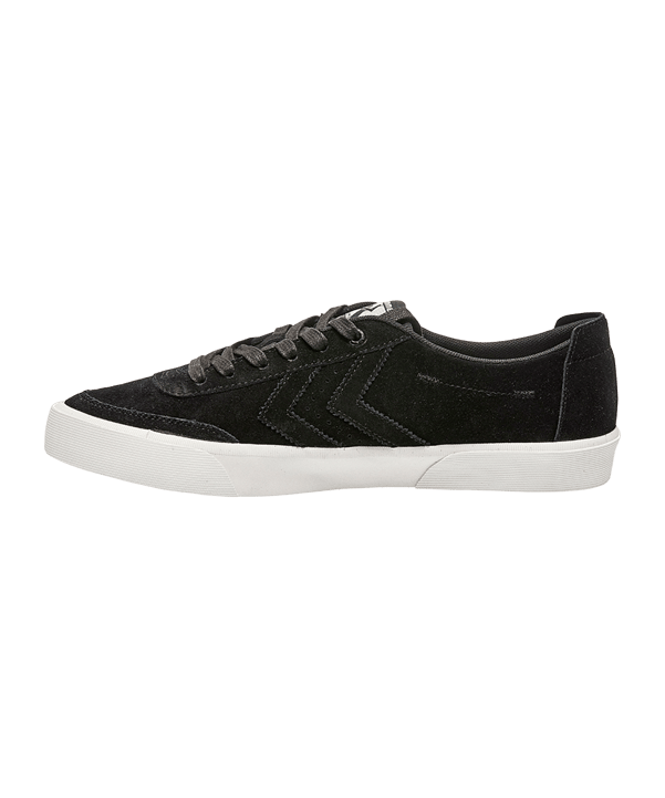 Hummel Stockholm Suede Low Sneaker Schwarz F2001 - schwarz