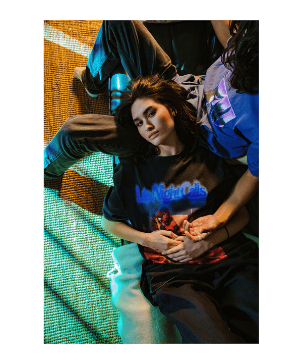 Mister Tee Late Night Calls Acid Heavy Oversize T-Shirt Schwarz - schwarz