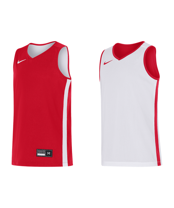 Nike Team25 Basketball Stock Reversible Maglietta Bambini Rosso C657 - rosso