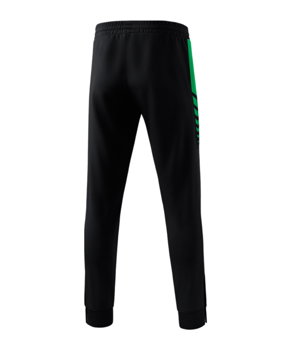 Erima Six Wings Worker Hose Kids Schwarz Smaragd - schwarz