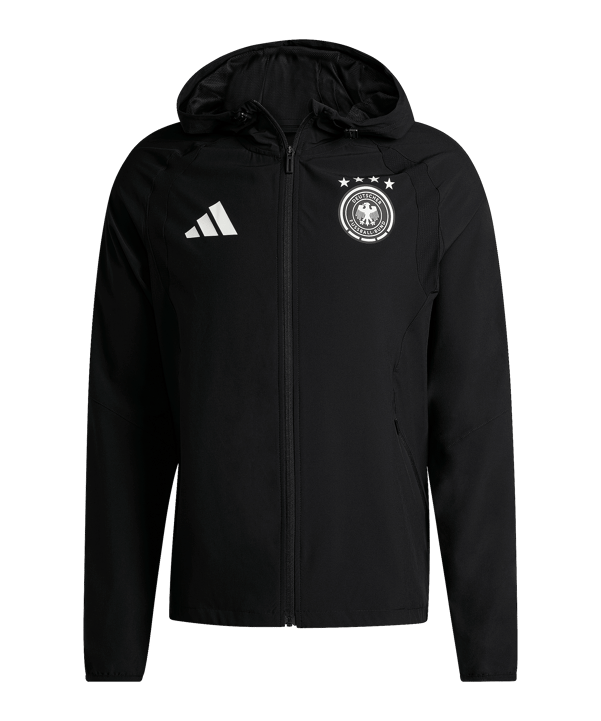 adidas DFB Deutschland Tiro Travel Windjacke Schwarz - schwarz